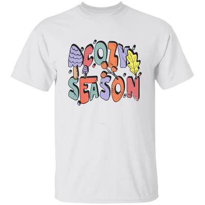 Cozy Season, Fall, Autumn, Groovy Fall Season Unisex T-Shirt