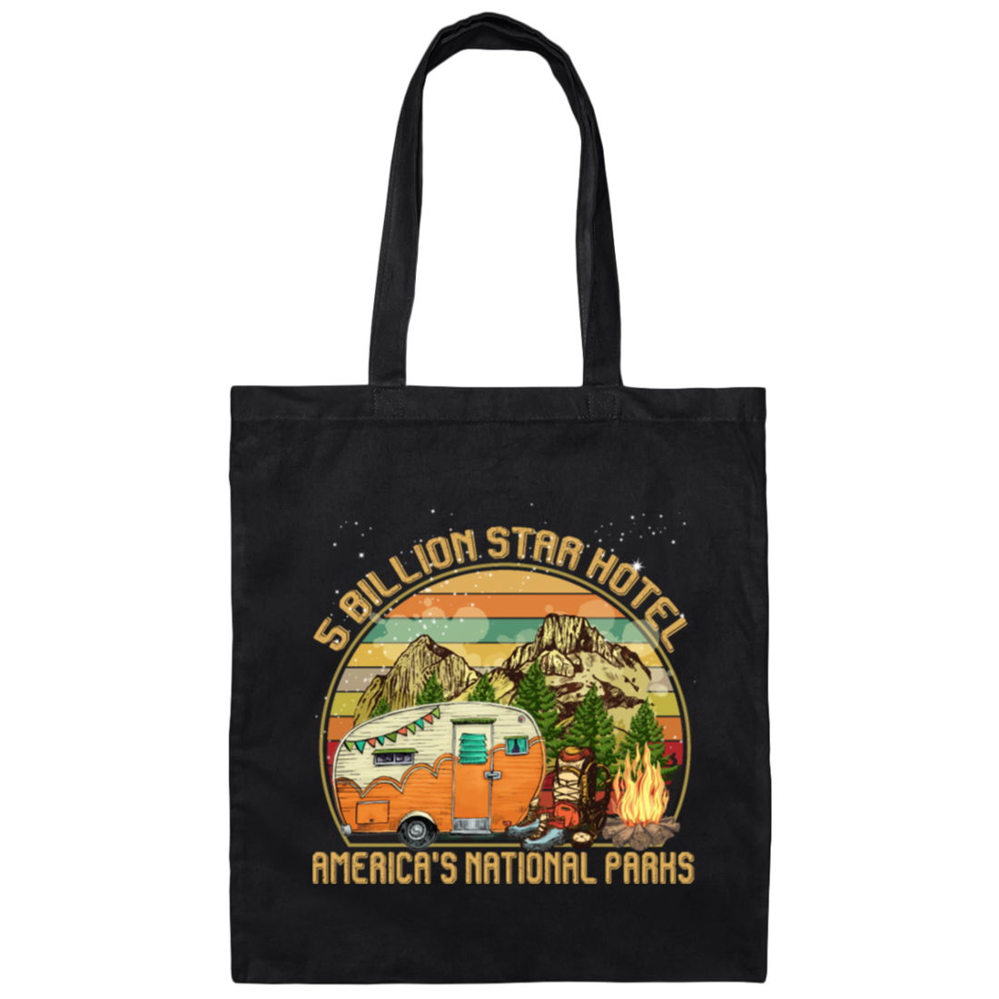 5 Billion Star Hotel America National Parks Canvas Tote Bag