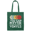 Retro Vinyl LP Record, Vintage Vinyls gift Canvas Tote Bag