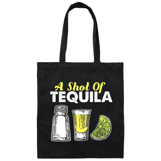 A Shot Of Tequila, The Three Amigos, Lime And Salt Canvas Tote Bag