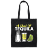 A Shot Of Tequila, The Three Amigos, Lime And Salt Canvas Tote Bag