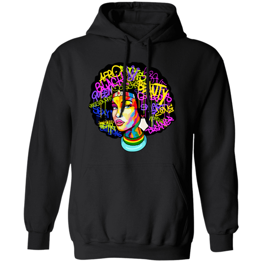 African Woman, Black Hair Lover, Best Black Queen, Black History Pullover Hoodie