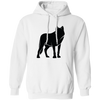 Fox Silhouette, Show Fox, Fox In Abstract, Animal Silhouette Black Pullover Hoodie