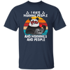 Retro Panda, I Hate Morning People, And Mornings, And People, Hate Go For Job Unisex T-Shirt