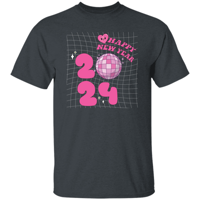 Happy New Year, 2024 New Year, Pink Bauble, Trendy New Year, Merry Christmas, Trendy Christmas Unisex T-Shirt