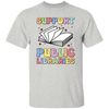 Support Public Libraries, Love Read, Groovy Bookworm Unisex T-Shirt