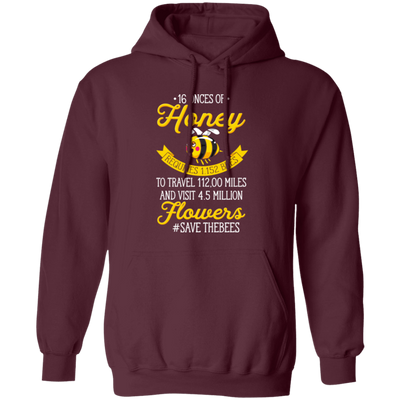 Bee Love, Save The Bees, Love All Bee, Best Bee Gift, Bee Hard Work Pullover Hoodie