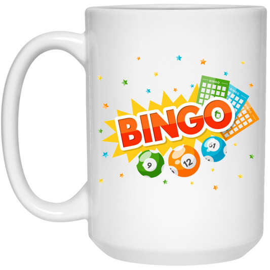 Congratulation Bingo, Love Bingo, Bingo Ticket Lover White Mug