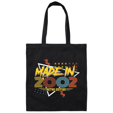 Birthday 2002 Retro Gift, Made In 2002, Retro Edition Gift, Love 2002 Canvas Tote Bag