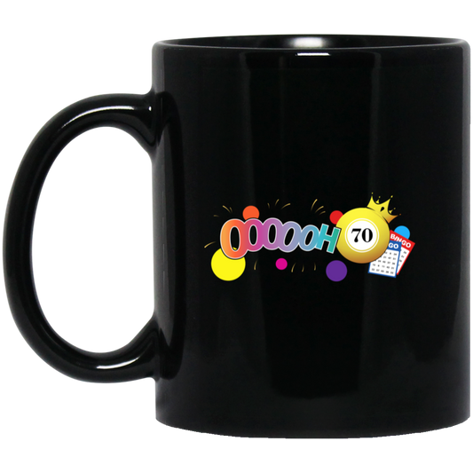 Bingo 70, Lucky Game, Bet Game, Bingo Gamer Black Mug