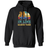 Let's Walk In Line, It's Country Line Dacing Time, Retro Cowboy Pullover Hoodie