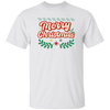 Merry Christmas, Xmas Pattern, 3D Text Christmas, Merry Christmas, Trendy Christmas Unisex T-Shirt