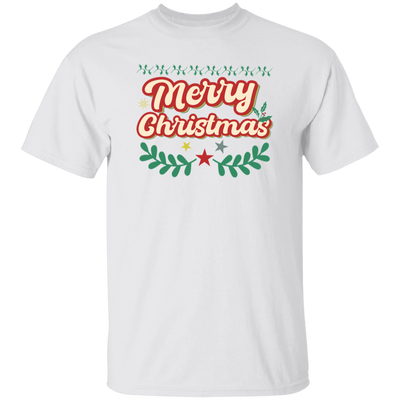 Merry Christmas, Xmas Pattern, 3D Text Christmas, Merry Christmas, Trendy Christmas Unisex T-Shirt