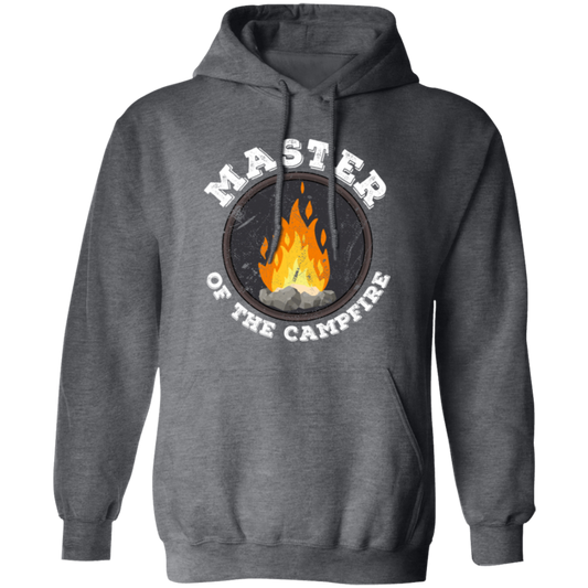 Master Of The Campfire, Camping Lover, Love Campfire, Retro Style Pullover Hoodie