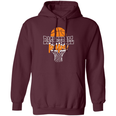 Love Papa Gift, Basketball Gift, Love Sport, Dad Love Basketball Pullover Hoodie