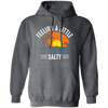 Feeling A Little Salty, Feel The Beach, Retro Beach Pullover Hoodie