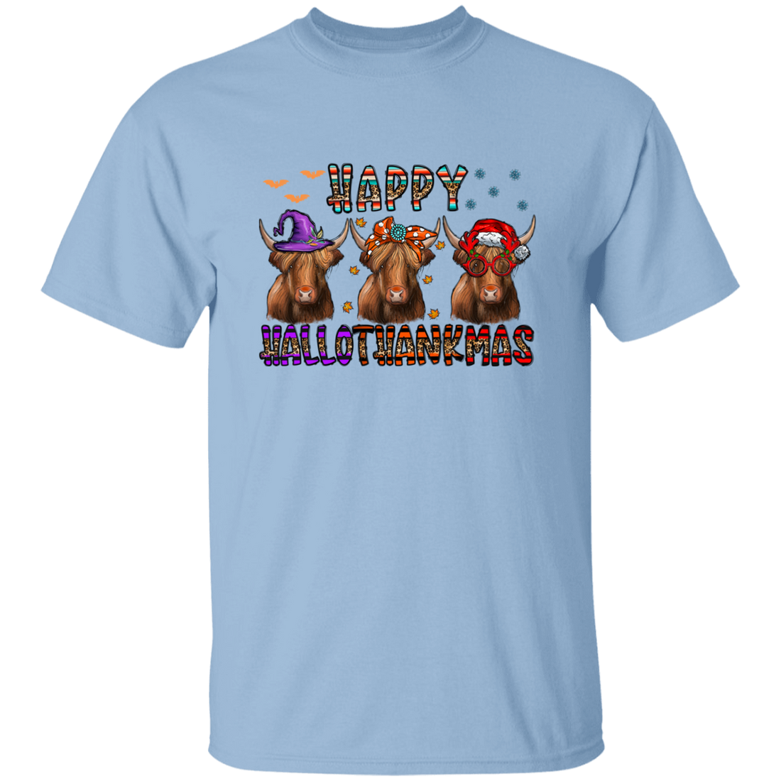 Happy Halloween Happy Thanks Giving Merry Christmas 3 Buffallo Unisex T-Shirt