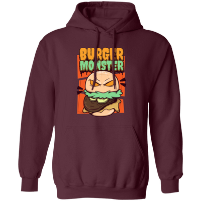 Burger Monster, Love Burger, Baby Angry Burger Pullover Hoodie