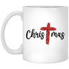 Red Glitter Christmas, Red Christian, Pastor Gift, Merry Christmas, Trendy Chrismas White Mug