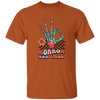 Horror And Chill, Skeleton Hand, Okay Sign, Groovy Skeleton Unisex T-Shirt