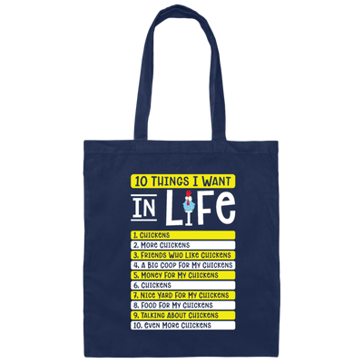 Chicken Agriculture, Chicken Lovers, Farming Life Canvas Tote Bag