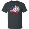 American Baseball, Sunflower Baseball, Leopard Sunflower-3 Unisex T-Shirt