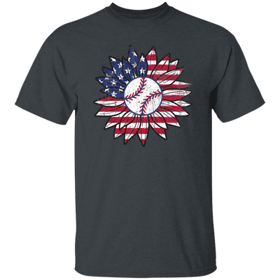 American Baseball, Sunflower Baseball, Leopard Sunflower-3 Unisex T-Shirt