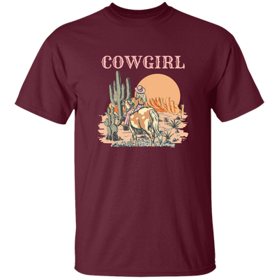 Cowboy Lover Gift, Cowgirl Life In Desert, Long Live Cowgirl Unisex T-Shirt