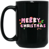 Merry Christmas, Pinky Christmas, Pink Lover, Christmas Lover, Merry Christmas, Trendy Christmas Black Mug