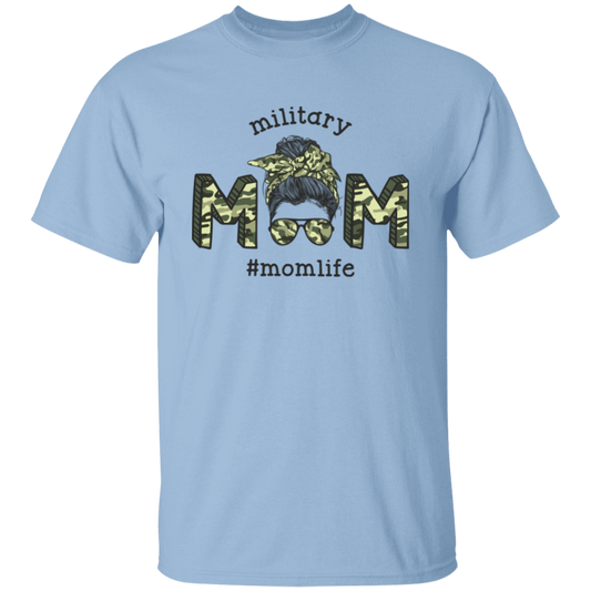 Military Mom, Mom Life, Army Mom, Messy Bun Unisex T-Shirt