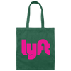 Lyft Gift, Lyft Driver, Lyft Design, Gift For Lyft Driver Canvas Tote Bag