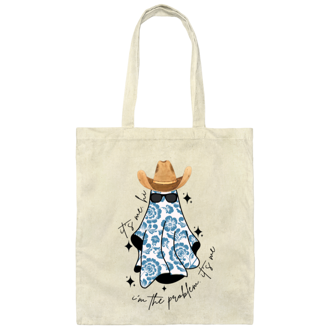 It's Me, Hi, I Am The Problem, It's Me, Classic Ghost Canvas Tote Bag