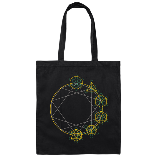Abstract Geometric, Geometric Element, Foreign Material Canvas Tote Bag