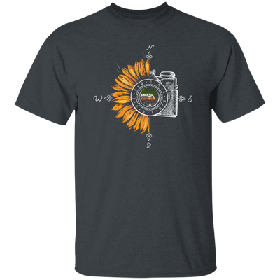 Camping Photography, Camera Sunflower, Love Sunflower, Love Camping Unisex T-Shirt