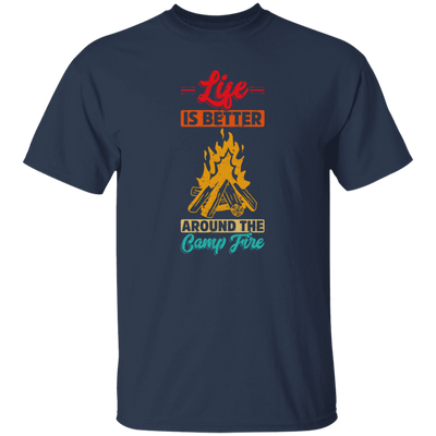 Vintage Campaign, Campfire, Life Is Better Around The Campfire Unisex T-Shirt