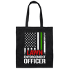 American Officer, Lawn Enforcement Officer, Lawyer Gift, American Lawyer Canvas Tote Bag