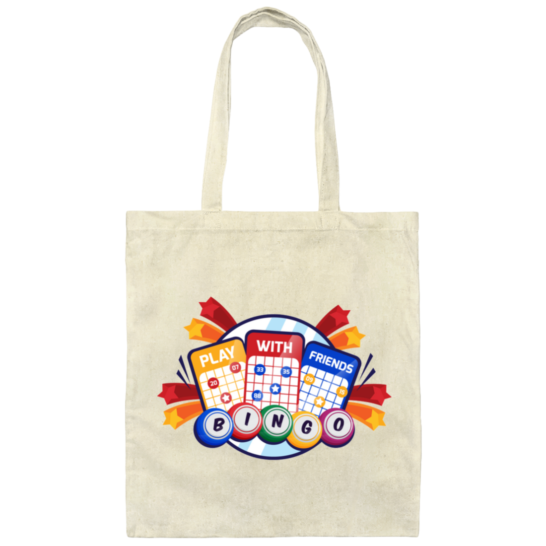 Play With Friend, Bingo Game, Love This Game, Bingo Game Canvas Tote Bag