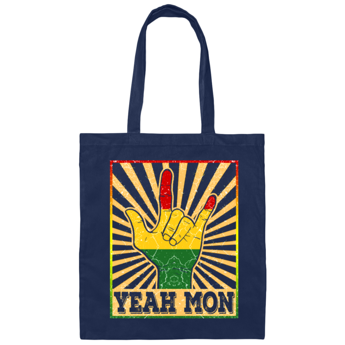 Jamaica Carribean, Jamaican Vacation, Rasta Reagge, Yeah Mon Canvas Tote Bag