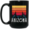 Retro Arizona, Arizona Mountain, National Park Black Mug