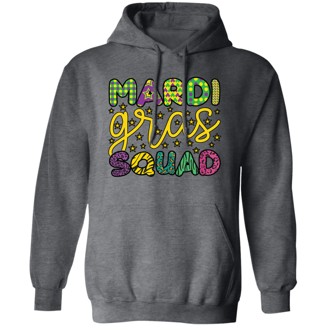 Mardi Gras Squad, Three Kings Day, Mardi Gras Festival Pullover Hoodie