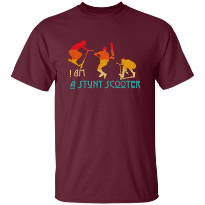 Scoot, Scooter, I Am A Stunt Scooter, Funny Sport Vintage Style, Sporty Gift Unisex T-Shirt