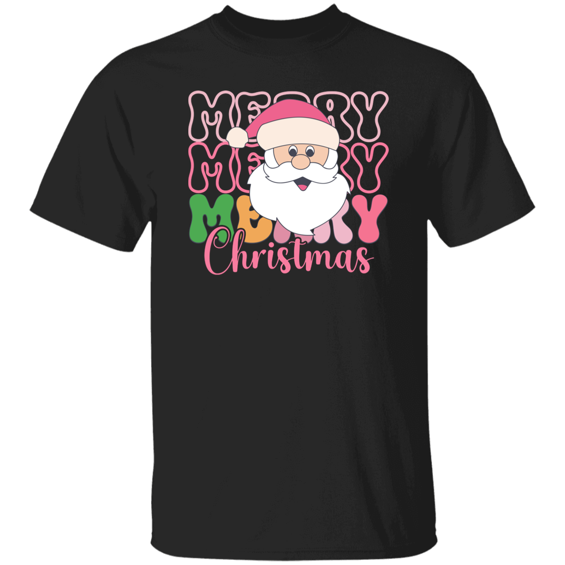 Merry Christmas, Santa Head, Funny Santa, Funny Xmas Christmas Unisex T-Shirt