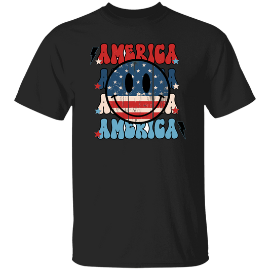 America, American Smiley, Smile Icon, America Smile Unisex T-Shirt