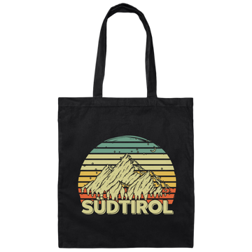 Vintage Italy Winter Mountain, South Tyrol Retro, Mountains Lover Canvas Tote Bag