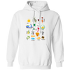 Love Italy, Pizza, Scooter, Wine Italy, Moka, Beach Pullover Hoodie