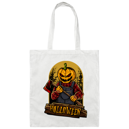 Halloween Night, Horror Halloween, Happy Halloween Canvas Tote Bag