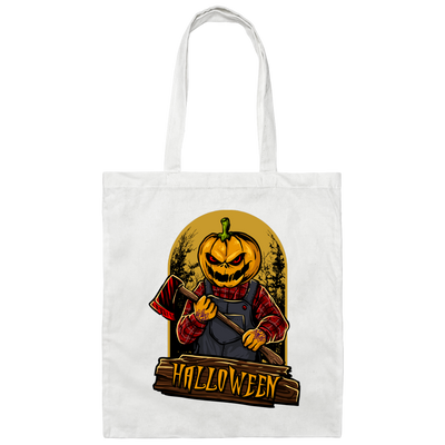 Halloween Night, Horror Halloween, Happy Halloween Canvas Tote Bag