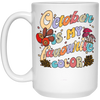 October Is My Favorite Color, Groovy October Birthday White Mug