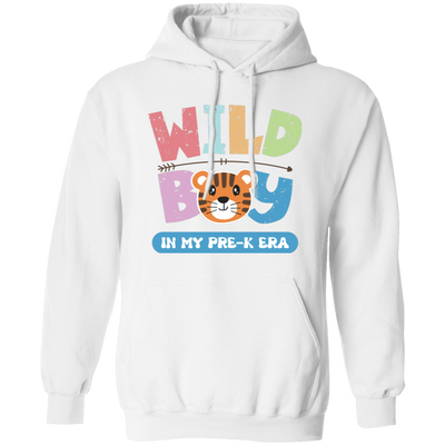 Wild Boy In My Pre-K Era, Pre-K Baby, Retro Wild Boy Pullover Hoodie