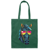 Funny Racing Horse, Horse Wear Sunglasses, Looking Directly At You Canvas Tote Bag